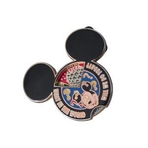 Disney Mickey Trading Pin What in the World Will Do Today Spinner